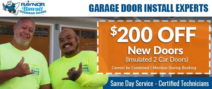 new-garage-doors in pupukea