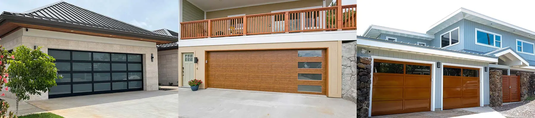 garage door collage